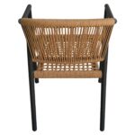 Πολυθρόνα Κήπου ArteLibre KINOSSA Ανθρακί/Φυσικό RATTAN Αλουμίνιο/Rattan 54x59x76cm