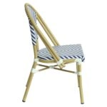 Πολυθρόνα Κήπου ArteLibre BIMINI ΜπλεΛευκό/Φυσικό Αλουμίνιο/Textilene 46x55x88cm