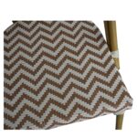 Πολυθρόνα Κήπου ArteLibre BIMINI Κόκκινο/Λευκό/Καρυδί Αλουμίνιο/Textilene 46x55x88cm