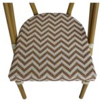 Πολυθρόνα Κήπου ArteLibre BIMINI Κόκκινο/Λευκό/Καρυδί Αλουμίνιο/Textilene 46x55x88cm