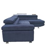 Καναπές Γωνιακός ArteLibre LUZANO Μαύρο Ύφασμα/MDF 277x203x100cm