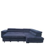 Καναπές Γωνιακός ArteLibre LUZANO Μαύρο Ύφασμα/MDF 277x203x100cm