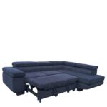 Καναπές Γωνιακός ArteLibre LUZANO Μαύρο Ύφασμα/MDF 277x203x100cm