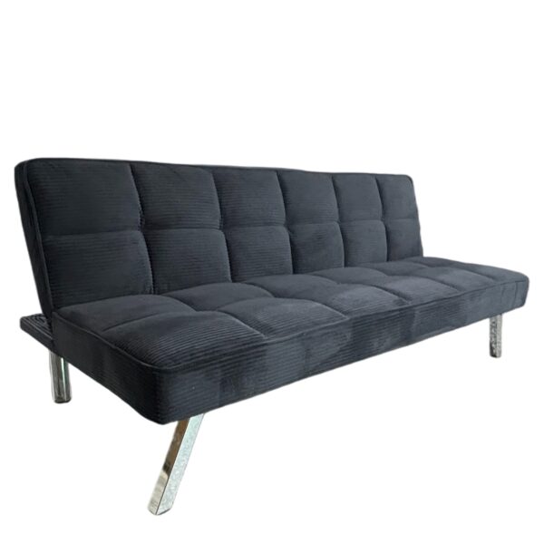 Καναπές Κρεβάτι ArteLibre ELVORE Μαύρο Ύφασμα/Ξύλο 190x83x74cm