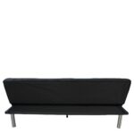 Καναπές Κρεβάτι ArteLibre ELVORE Μαύρο Ύφασμα/Ξύλο 190x83x74cm