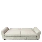 Καναπές Κρεβάτι ArteLibre VALMERO Μπεζ Ύφασμα/Ξύλο 216x85x85cm