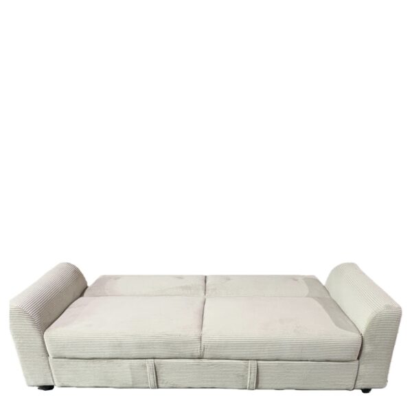 Καναπές Κρεβάτι ArteLibre VALMERO Μπεζ Ύφασμα/Ξύλο 216x85x85cm