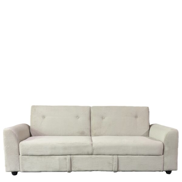 Καναπές Κρεβάτι ArteLibre VALMERO Μπεζ Ύφασμα/Ξύλο 216x85x85cm