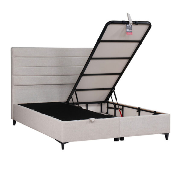 UTOPIA ΚΡΕΒΑΤΙ ΜΕ ΑΠΟΘΗΚ. ΧΩΡΟ ΚΑΙ ΣΤΡΩΜΑ WHITE SMOOTH 06-900 207x160x115