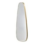 Artekko Mirror Χρυσός Καθρέπτης Τοίχου (50.5x.5x129.5)cm