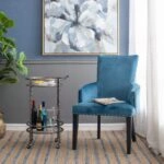 Artekko Cart Twig Ασημί Μεταλλικό Βοηθητικό Τρόλεϊ Μπαρ με 2 Επίπεδα (41x51x76)cm