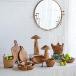 Artekko Woody Διακοσμητικό Μανιτάρι από Ξύλο Teak (22x22x30)cm