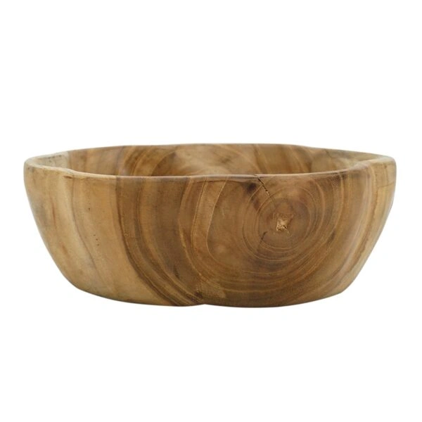 Artekko Woody Διακοσμητικό Μπολ από Ξύλο Teak (19x19x5)cm