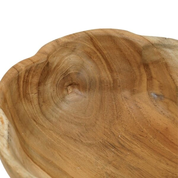 Artekko Woody Διακοσμητικό Μπολ από Ξύλο Teak (19x19x5)cm