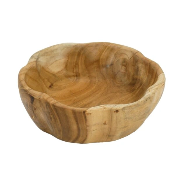 Artekko Woody Διακοσμητικό Μπολ από Ξύλο Teak (19x19x5)cm