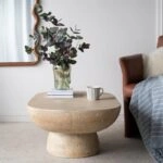 Artekko Taric Μπεζ Τραπέζι Σαλονιού από Μαγνήσιο (91.4x61x38.1)cm