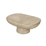 Artekko Taric Μπεζ Τραπέζι Σαλονιού από Μαγνήσιο (91.4x61x38.1)cm