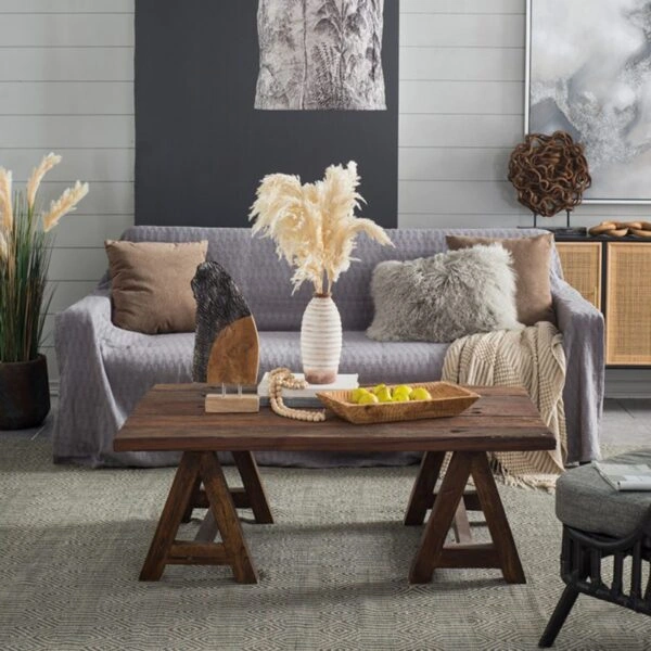 Artekko Woody Επιτραπέζιο Διακοσμητικό από Ξύλο Teak (32x10x40)cm