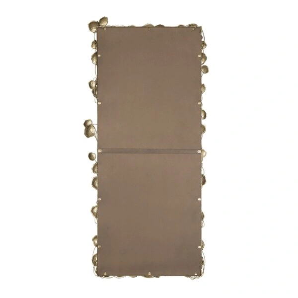 Artekko Leaf Χρυσός Μεταλλικός Καθρέπτης Τοίχου (79x154.5x7)cm