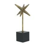 Artekko Trophy Χρυσό Μεταλλικό Επιτραπέζιο Διακοσμητικό σε Μαύρη Βάση (7x7x28.5)cm