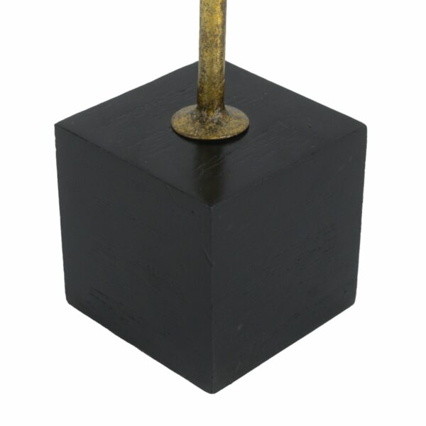 Artekko Trophy Χρυσό Μεταλλικό Επιτραπέζιο Διακοσμητικό σε Μαύρη Βάση (7x7x28.5)cm