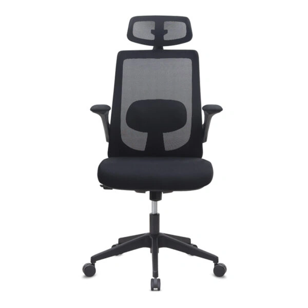 Καρέκλα γραφείου διευθυντική Belora Megapap με ύφασμα Mesh χρώμα μαύρο 63,5x62x117/127εκ.