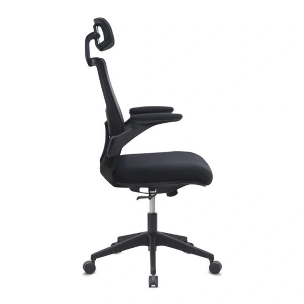 Καρέκλα γραφείου διευθυντική Belora Megapap με ύφασμα Mesh χρώμα μαύρο 63,5x62x117/127εκ.