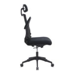 Καρέκλα γραφείου διευθυντική Belora Megapap με ύφασμα Mesh χρώμα μαύρο 63,5x62x117/127εκ.