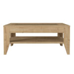 Τραπεζάκι σαλονιού Madura από μελαμίνη χρώμα sapphire oak 90x60x40εκ.