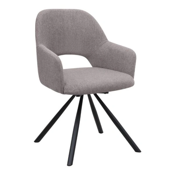 Σετ τραπεζαρία 5τμχ Rubes - Gabriel Megapap χρώμα λευκό - ανοιχτό μπεζ Ø100x78εκ.