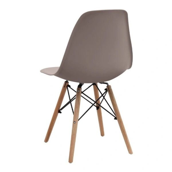 Σετ τραπεζαρία 5τμχ Allos - Nova Megapap χρώμα sapphire oak - cappuccino 75x75x77εκ.