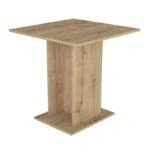 Σετ τραπεζαρία 5τμχ Allos - Rosa Megapap χρώμα sapphire oak - γκρι 75x75x77εκ.