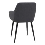 Σετ τραπεζαρία 5τμχ Allos - Monica Megapap χρώμα sapphire oak - γκρι 75x75x77εκ.