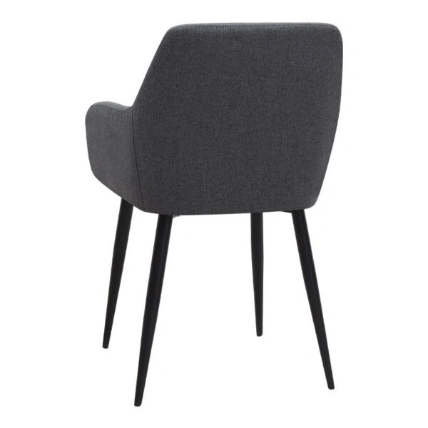 Σετ τραπεζαρία 5τμχ Allos - Monica Megapap χρώμα sapphire oak - γκρι 75x75x77εκ.