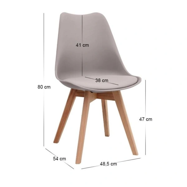 Σετ τραπεζαρία 5τμχ Darlen - Viva Megapap χρώμα sapphire oak - cappuccino 125x72x74εκ.