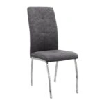 Σετ τραπεζαρία 5τμχ Darlen - Alma Megapap χρώμα sapphire oak - γκρι 125x72x74εκ.