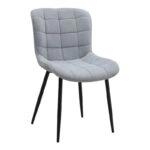Σετ τραπεζαρία 5τμχ Darlen - Chiara Megapap χρώμα sapphire oak - γκρι 125x72x74εκ.