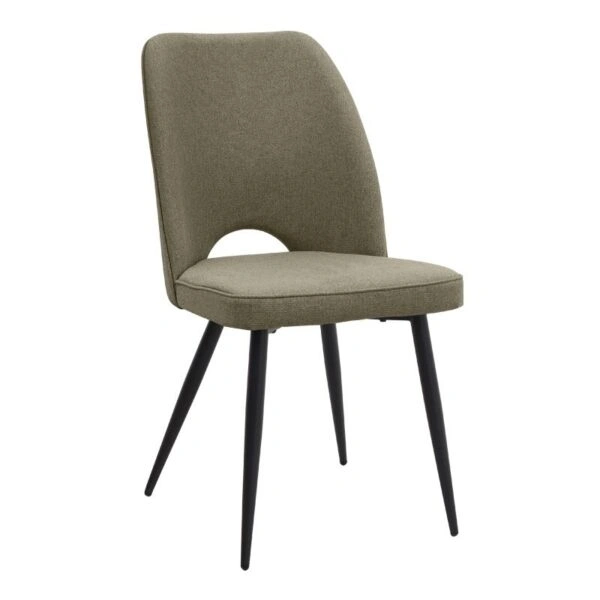 Σετ τραπεζαρία 5τμχ Darlen - Christy Megapap χρώμα λευκό - λαδί 125x72x74εκ.
