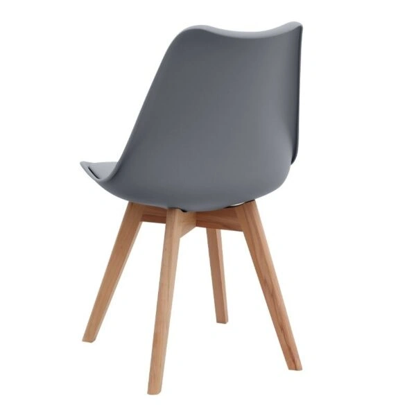 Σετ τραπεζαρία 5τμχ Darlen - Viva Megapap χρώμα sencron black - γκρι 125x72x74εκ.