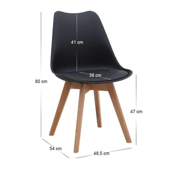 Σετ τραπεζαρία 5τμχ Bohema - Viva Megapap χρώμα μαύρο/sepet oak - μαύρο/φυσικό πόδι Ø90x77,7εκ.