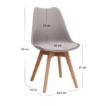 Σετ τραπεζαρία 5τμχ Bohema - Viva Megapap χρώμα μαύρο/sepet oak - cappuccino Ø90x77,7εκ.