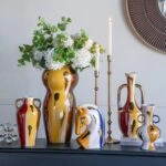 Artekko Ekko Διακοσμητικό Βάζο Κεραμικό Πολύχρωμο (18.7x16.3x31.5)cm