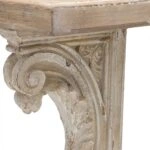 Artekko Alcott Ράφι Τοίχου από Μαγνήσιο Ξύλο Ελάτης MDF Λευκό Φυσική Απόχρωση (110x29x40)cm