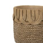 Artekko Cement Καφέ Τσιμεντένια Κασπώ (20x20x20)cm 2pcs