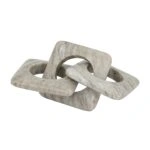 Artekko Marble Γκρι Μαρμάρινη Διακοσμητική Αλυσίδα (26x10x2.5)cm