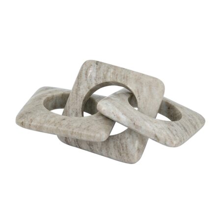 Artekko Marble Γκρι Μαρμάρινη Διακοσμητική Αλυσίδα (26x10x2.5)cm