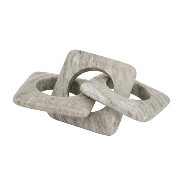 Artekko Marble Γκρι Μαρμάρινη Διακοσμητική Αλυσίδα (26x10x2.5)cm