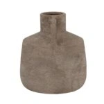 Artekko Candia Γκρι Βάζο από Τερακότα (15.5x15.5x17.5)cm
