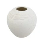 Artekko Antique Λευκό Κεραμικό Βάζο (23.2x23.2x22.2)cm