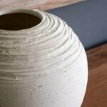 Artekko Antique Λευκό Κεραμικό Βάζο (23.2x23.2x22.2)cm